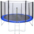 12 &#39;Round Trampoline Set Com Cerco De Segurança, Estofamento &amp; Escada